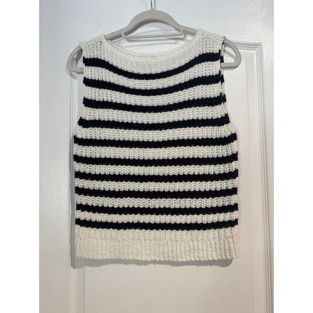Women’s Abercrombie & Fitch Nautical Sweater Vest Tank Striped Size XS